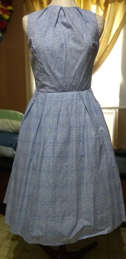Vintage 50s pinup style striped dress